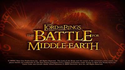 The Lord of the Rings: The Battle for Middle Earth cover